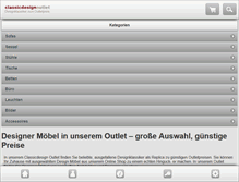 Tablet Screenshot of classicdesignoutlet.com